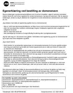 Applicant's declaration for an organization, multiple domain names, domain name with IDN characters